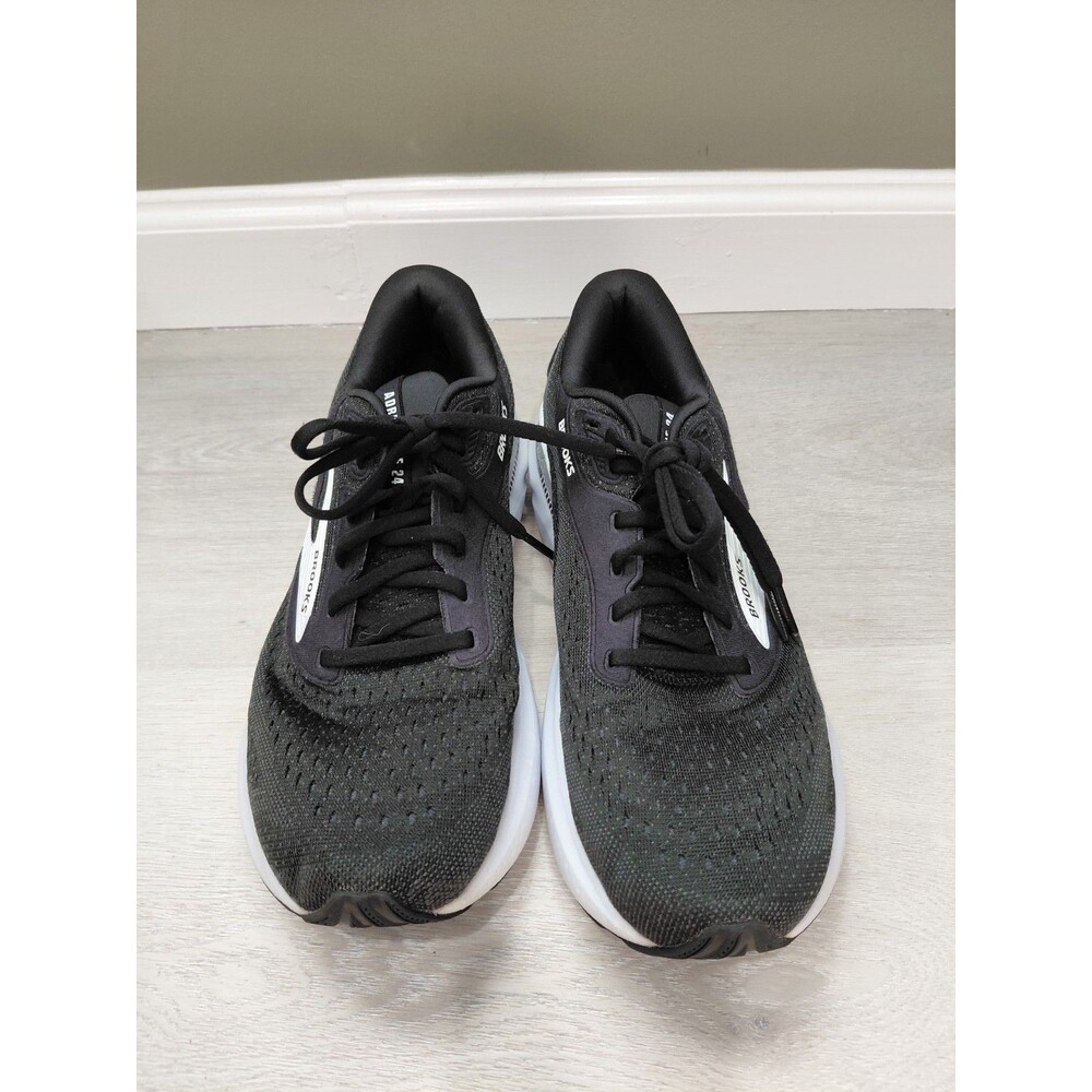 Size 9.5D- Brooks Adrenaline GTS 24 Black White Men's Sneakers - Picture 3 of 16